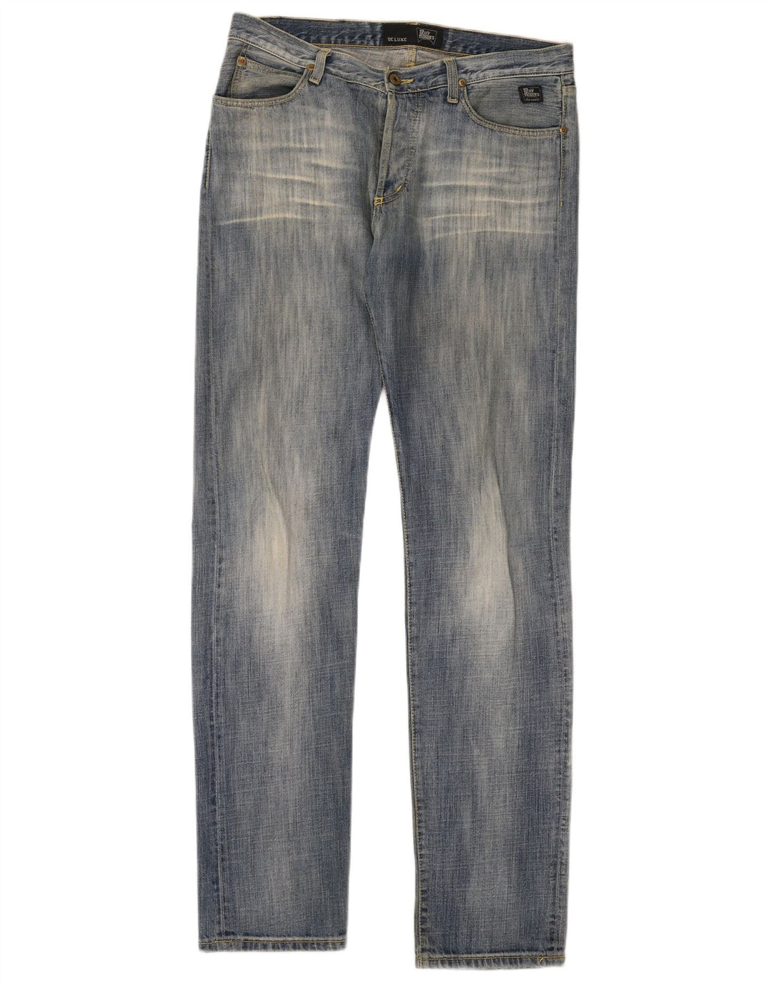 ROY ROGERS Herre De Luxe Straight Jeans W33 L36 Blå Bomuld