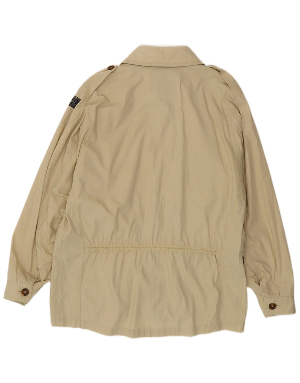 Vintage Herre Military Jacket UK 38 Medium Beige