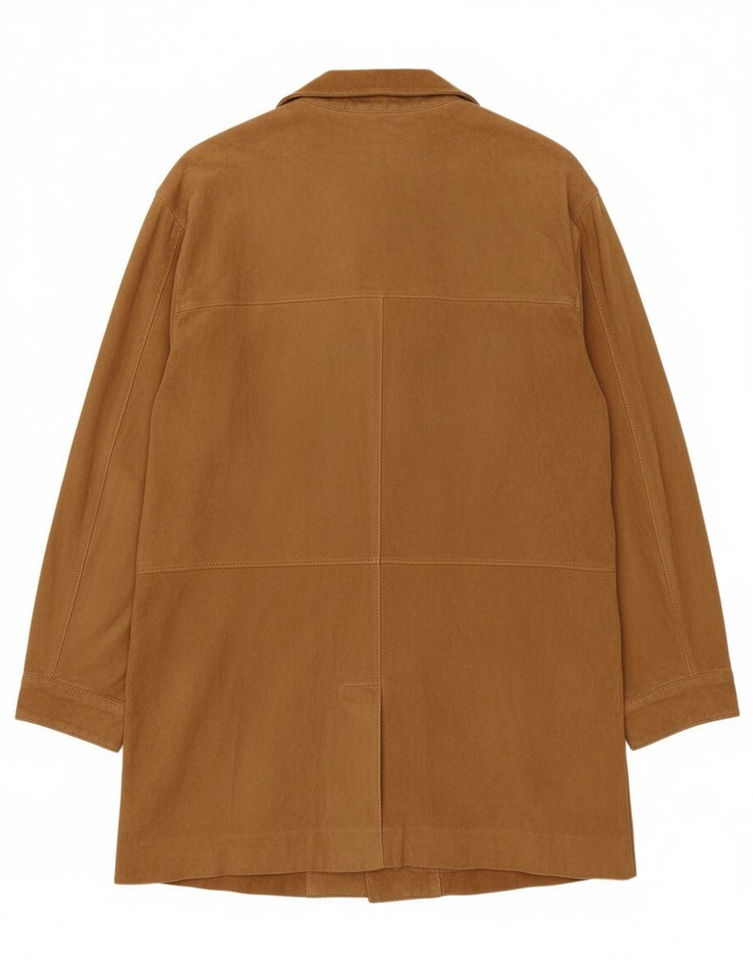 Vintage ruskindsfrakke til kvinder IT 42 Medium Beige Læder