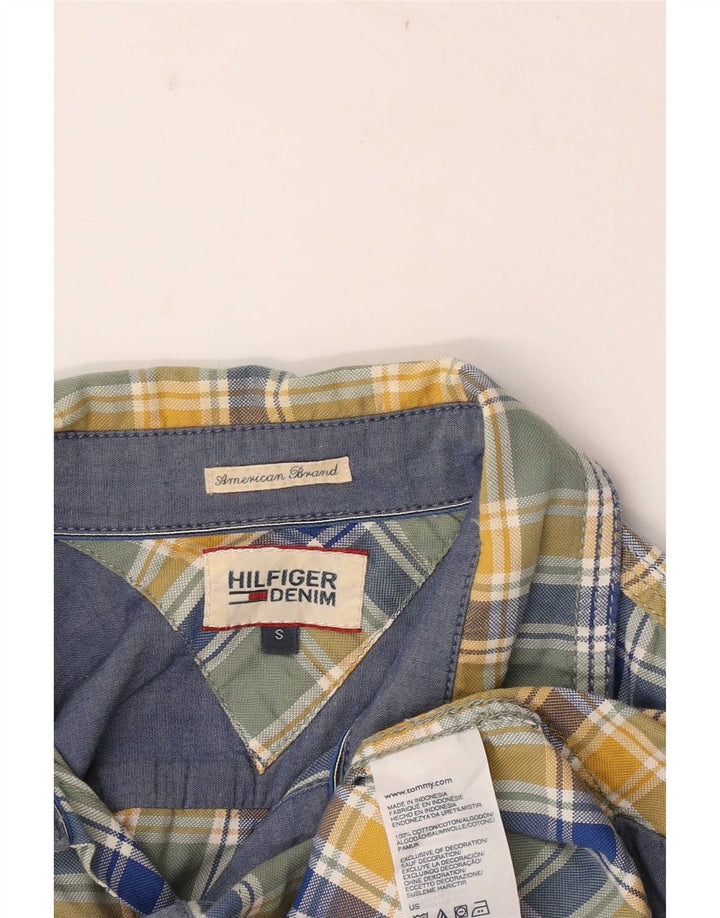 Tommy Hilfiger Herreskjorte Lille flerfarvet ternet bomuld