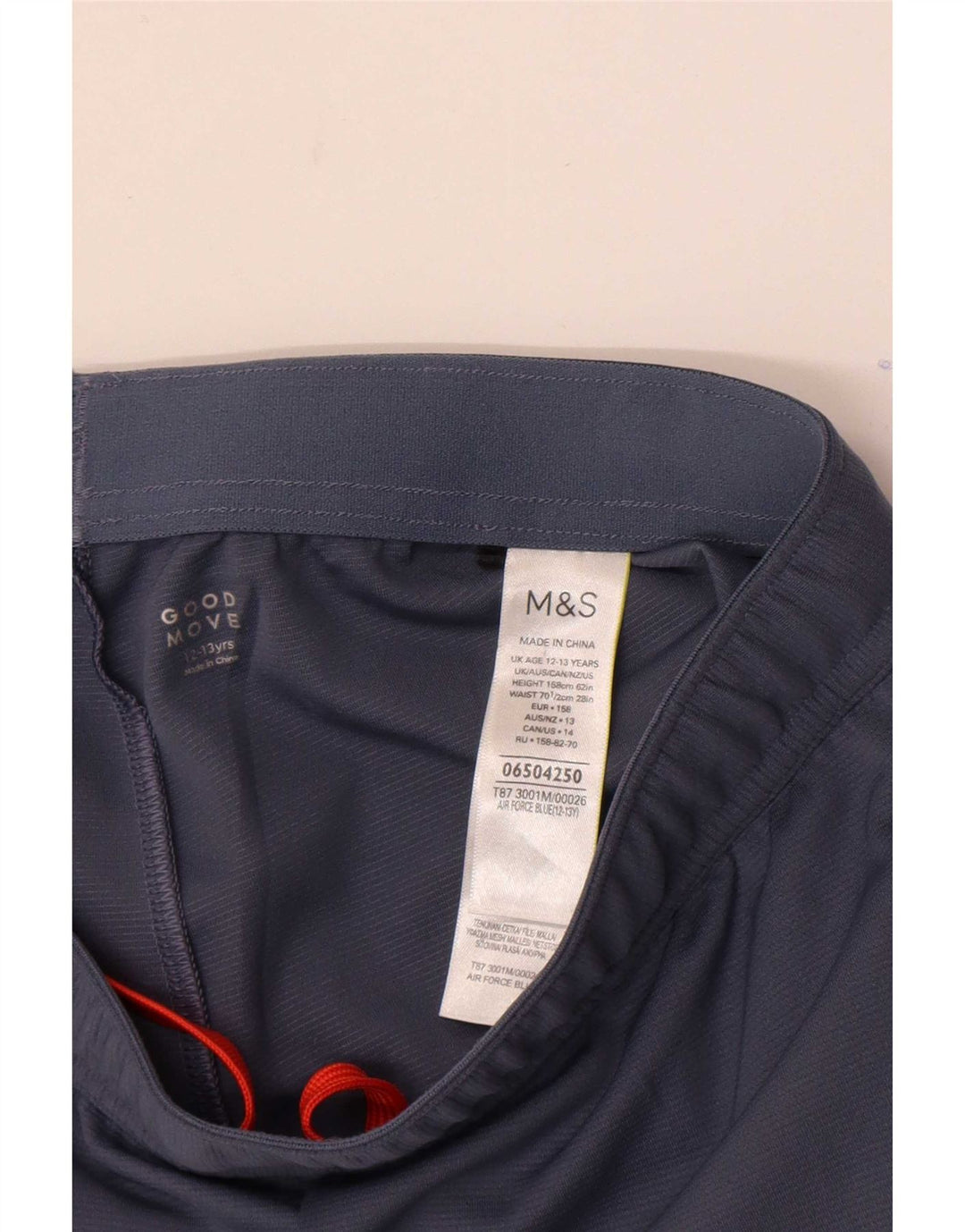 Marks & Spencer Boys Sportsshorts 12-13 år Marineblå polyester