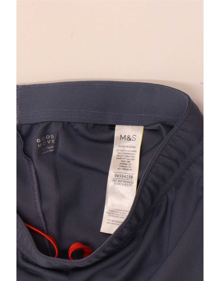 Marks & Spencer Boys Sportsshorts 12-13 år Marineblå polyester
