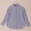 Zara Womens Shirt UK 10 Small Blue Polka Dot Polyester