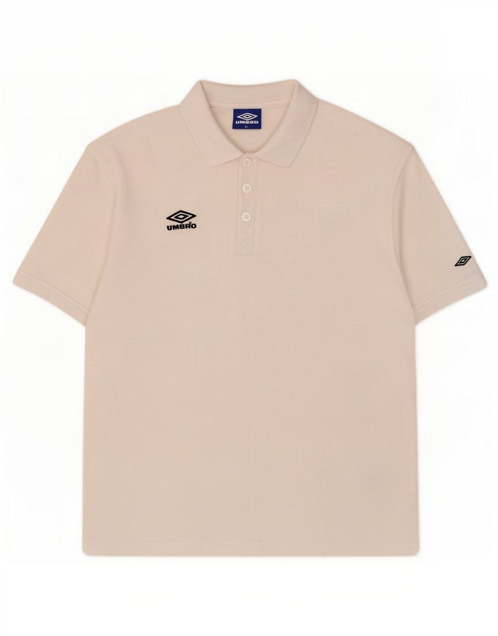 Umbro Herre Polo Shirt XL Hvid Polyester