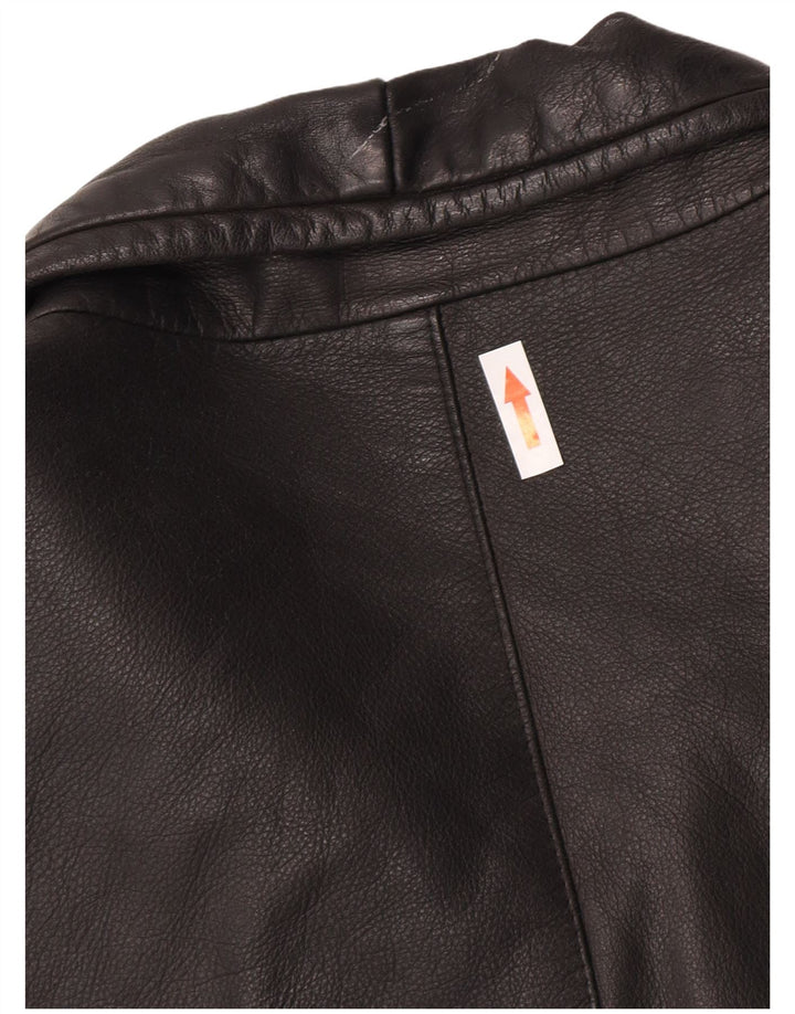 Claudio Herre Læderjakke UK 42 XL Sort Læder