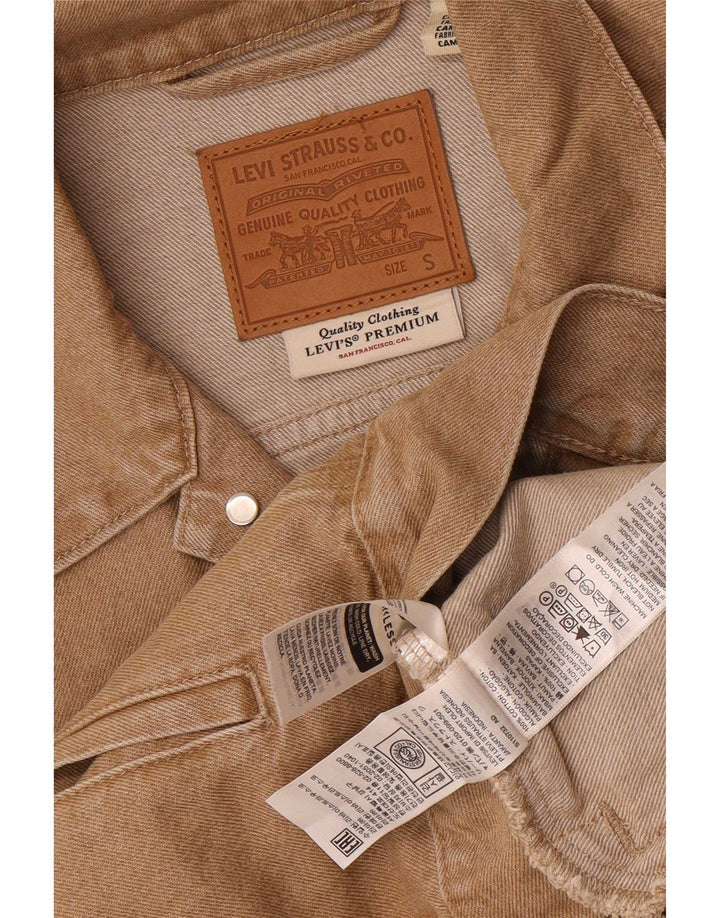 Levi's Herre denimjakke UK 36 Small Beige Bomuld