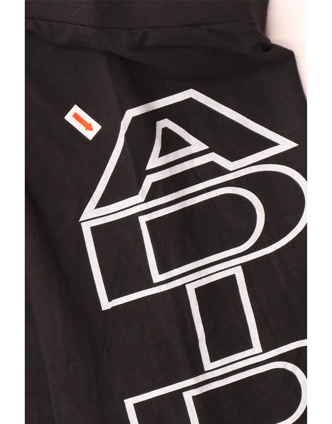 ADIDAS grafiske sportsshorts til kvinder UK 18 XL sort bomuld