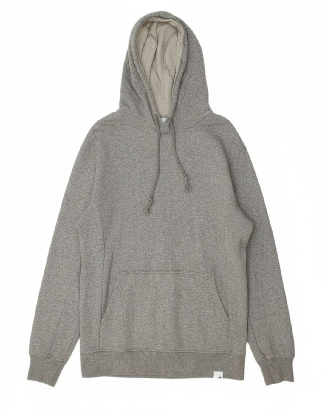 ADIDAS Mens Hoodie Jumper Small Grey Cotton