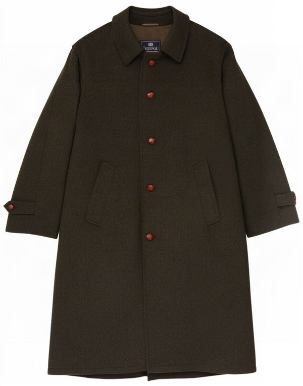 Lord Mens Overcoat IT 56 3XL Green Wool