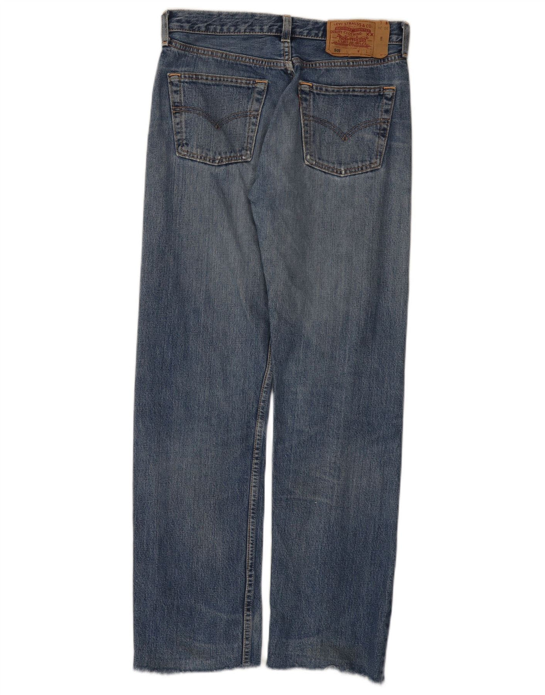 Levi's Dame 501 Straight Jeans W30 L30 Blå Bomuld