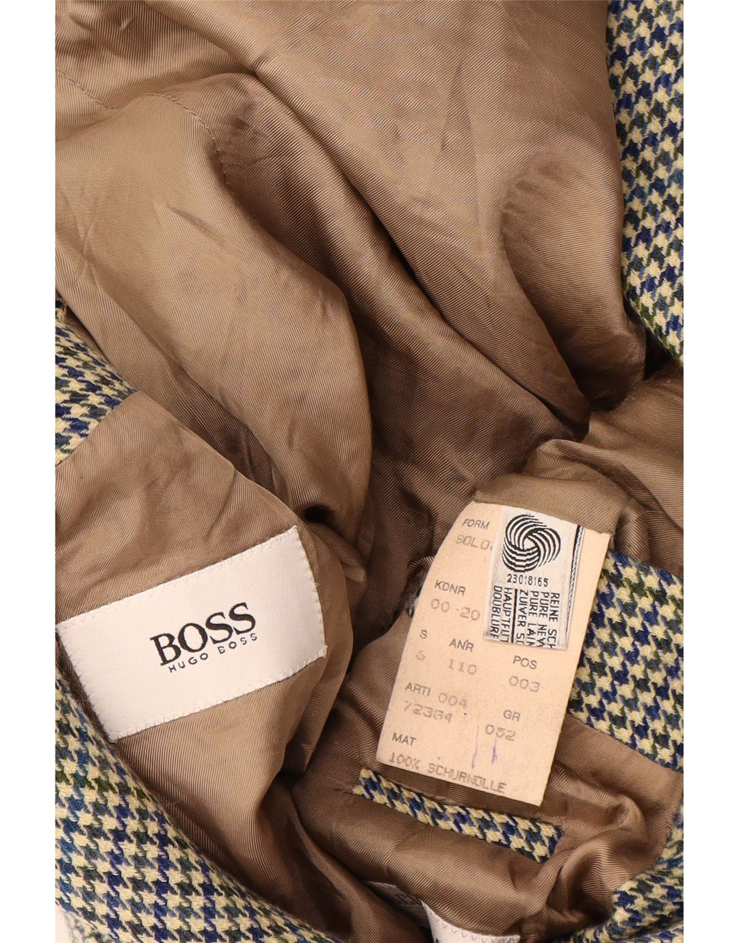 Hugo Boss Herre 2-knaps blazerjakke EU 52 XL Flerfarvet Houndstooth