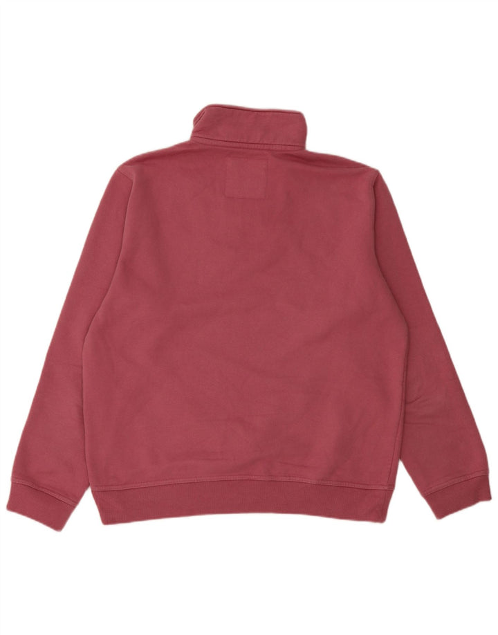 Besætningstøj Dame Sweatshirt med lynlås-hals-trøje Medium Pink Bomuld