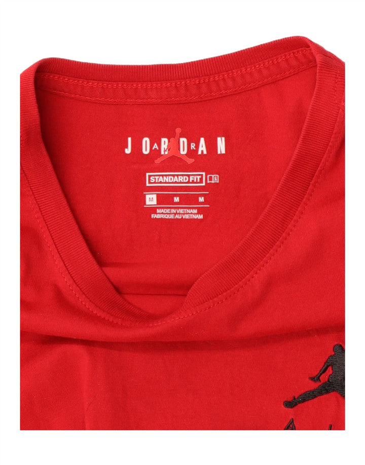 Jordan Herre Standard Fit T-Shirt Top Medium Rød