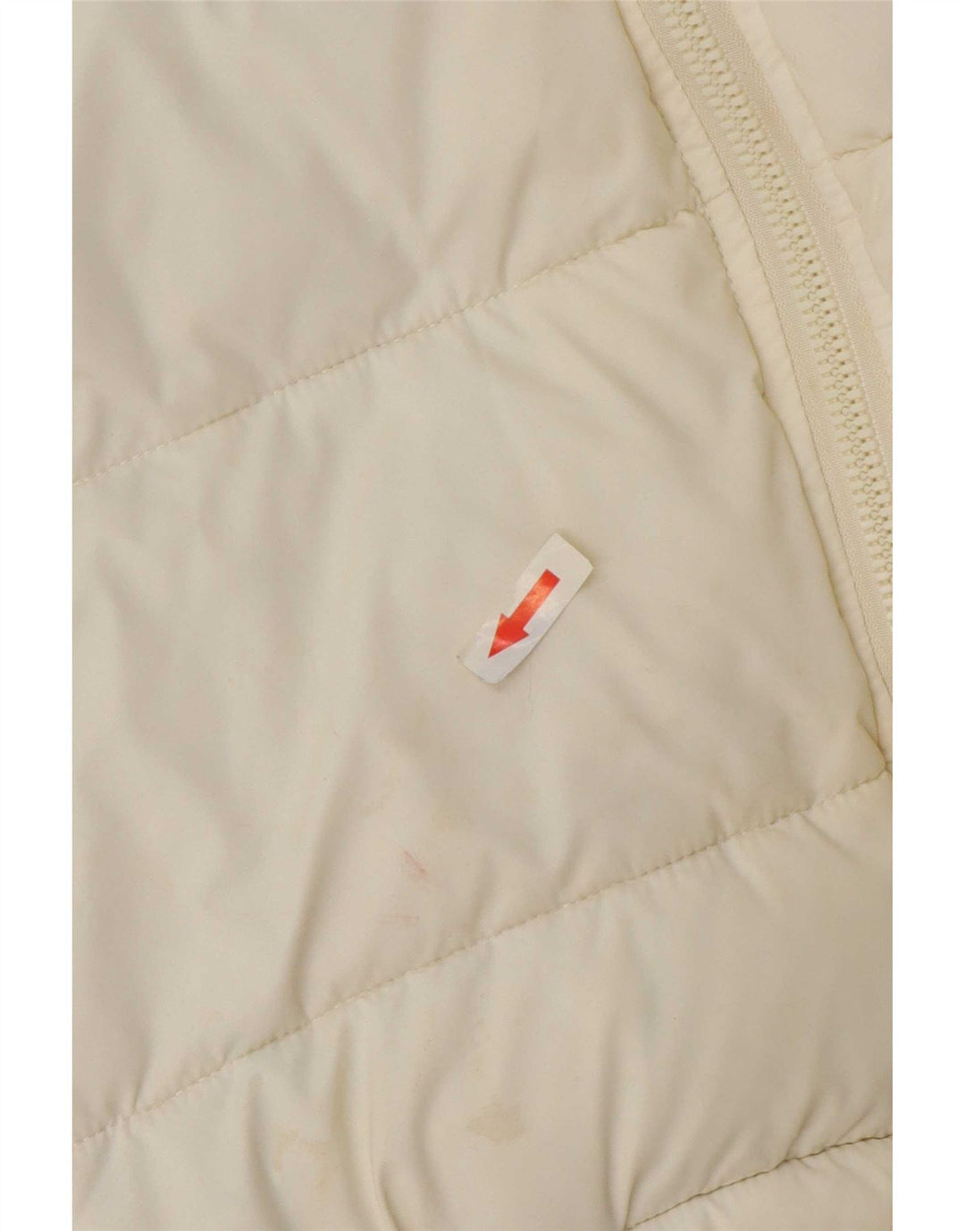 Ellesse Dame Hætte Oversized Polstret Jakke UK 8 Small Off White