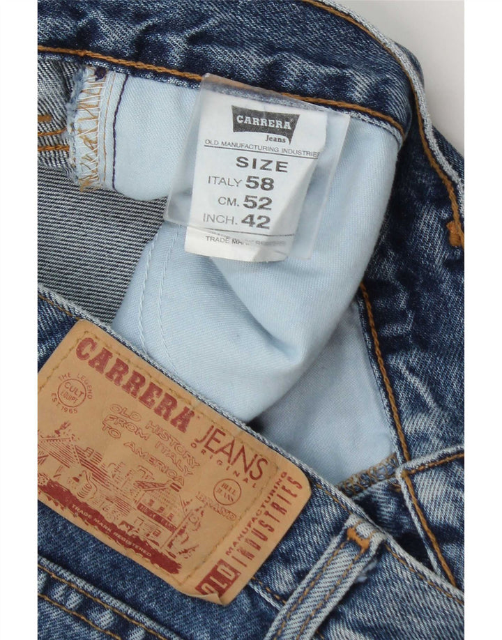 Carrera Straight Jeans til mænd W42 L32 blå bomuld