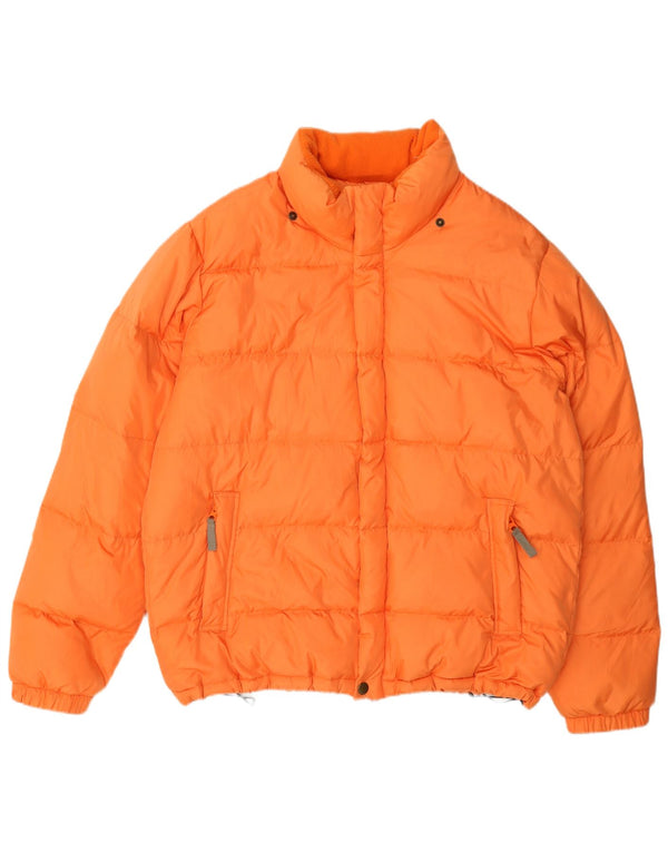 Benetton Polstret Herrejakke UK 40 Stor Orange Polyamid