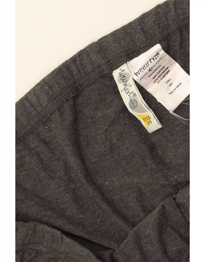 Weird Fish Dame Leggings UK 20 2XL Grå Bomuld