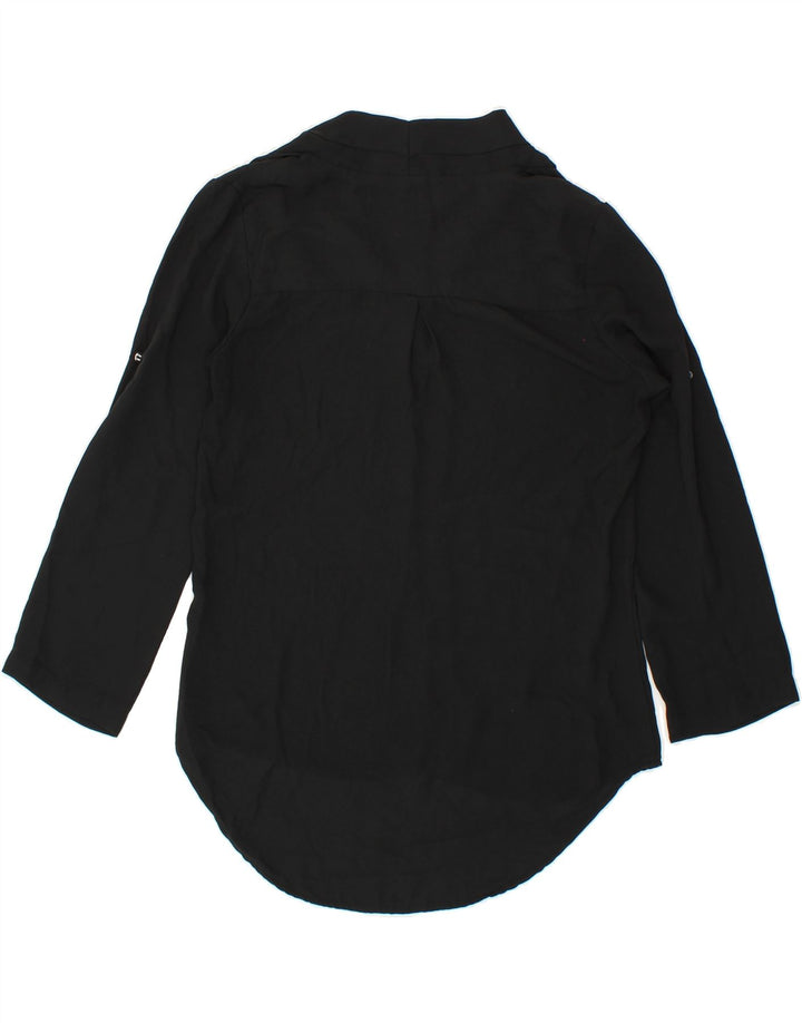 MOSSIMO Womens Shirt Blouse UK 6 XS Black Polyester Vintage Mossimo and Second-Hand Mossimo from Messina Hembry 