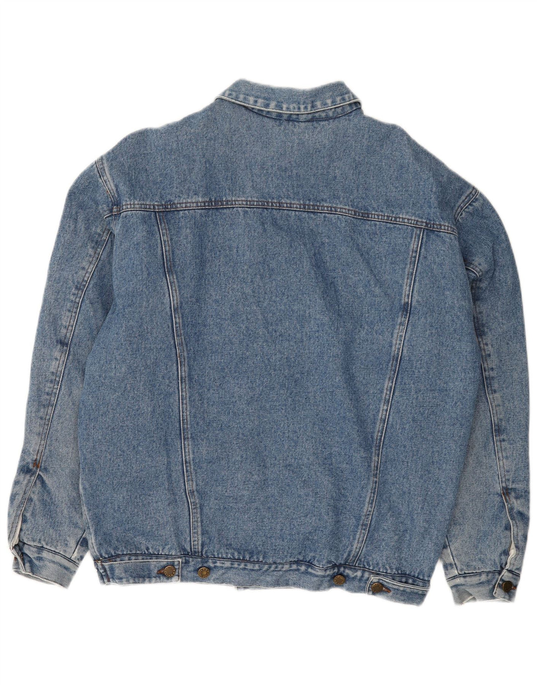Vintage Herre Denim Sherpa Jacket UK 40 Large Blue