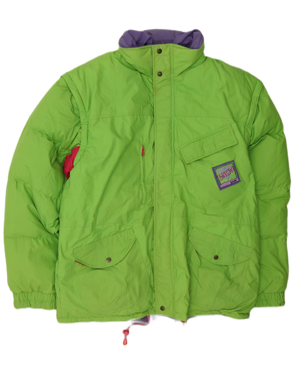 MC Kee's Herre vendbar polstret jakke UK 42 XL Grøn