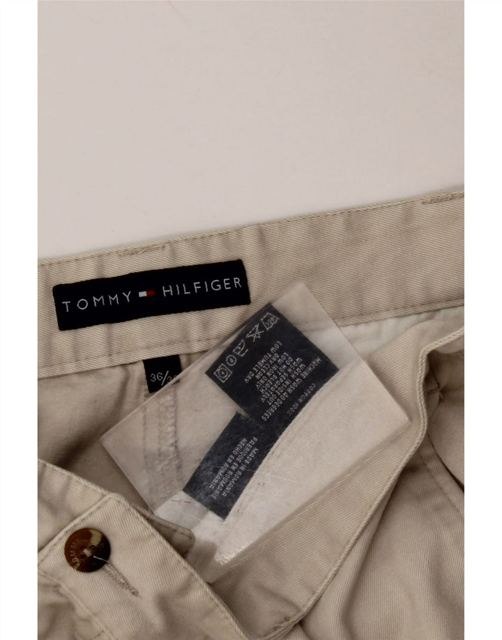 TOMMY HILFIGER Straight Chino-bukser til mænd W36 L32 Beige Bomuld