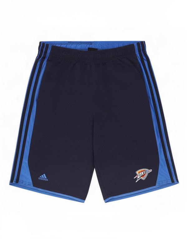 Adidas Herre Oklahoma City Thunder Sport Shorts Medium Navy Blue Colourblock