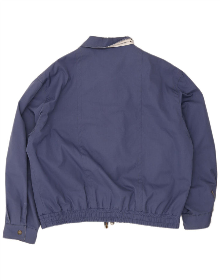 Vintage Bomberjakke til mænd UK 38 Medium Navy Blue