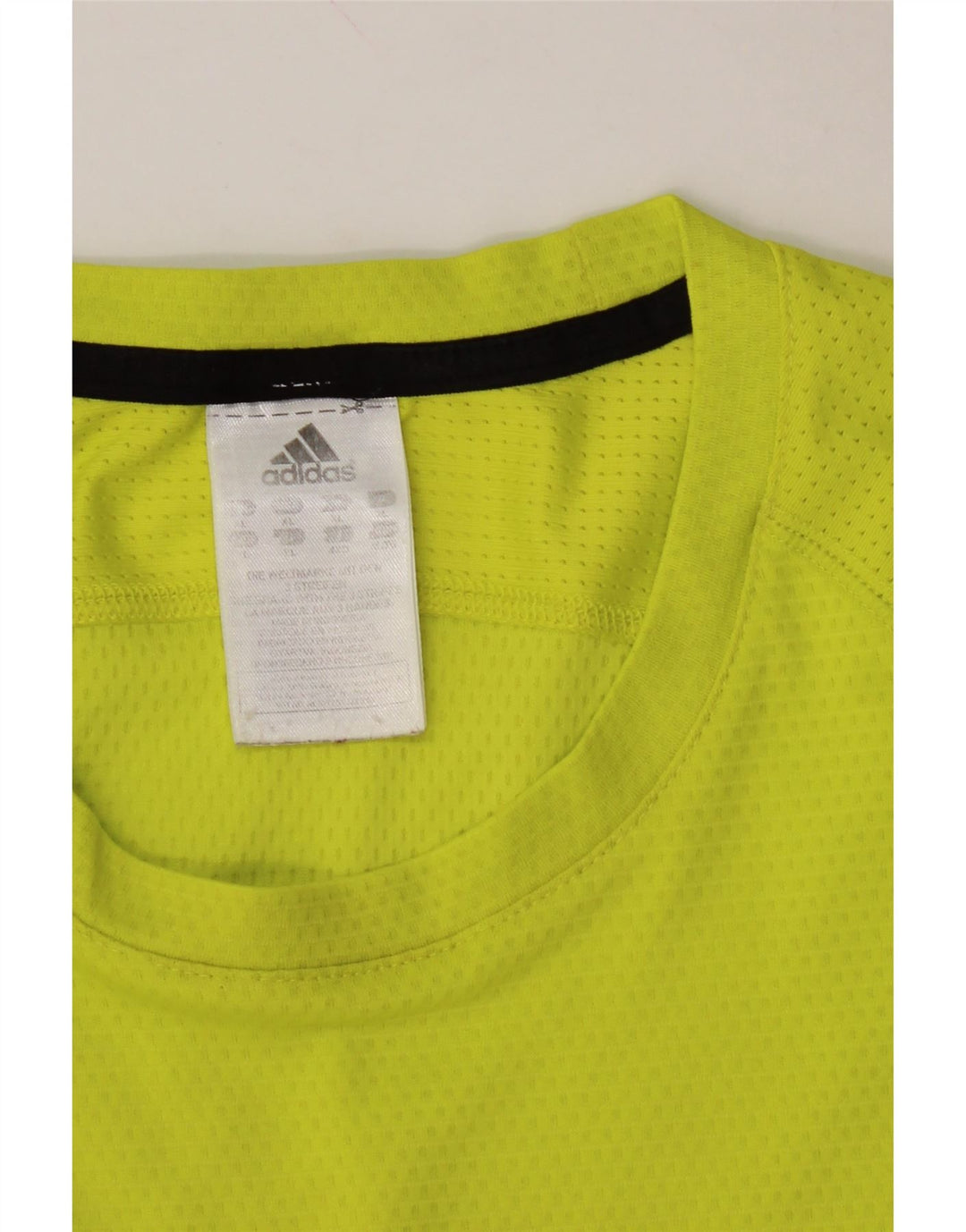 ADIDAS Mens T-Shirt XL Yellow Polyester Vintage Adidas and Second-Hand Adidas from Messina Hembry 