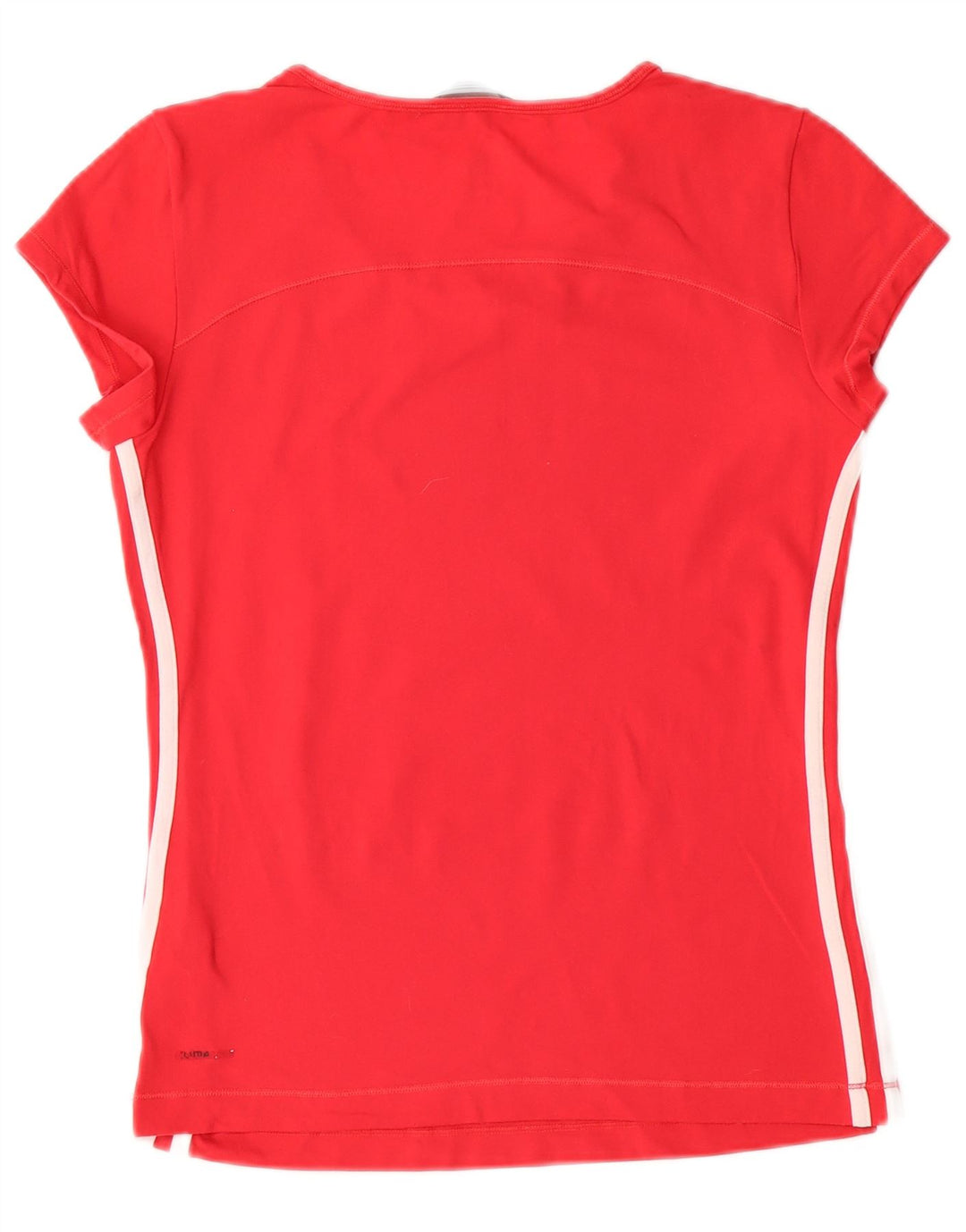 ADIDAS Womens Climalite T-Shirt Top UK 14 Medium Red Polyamide