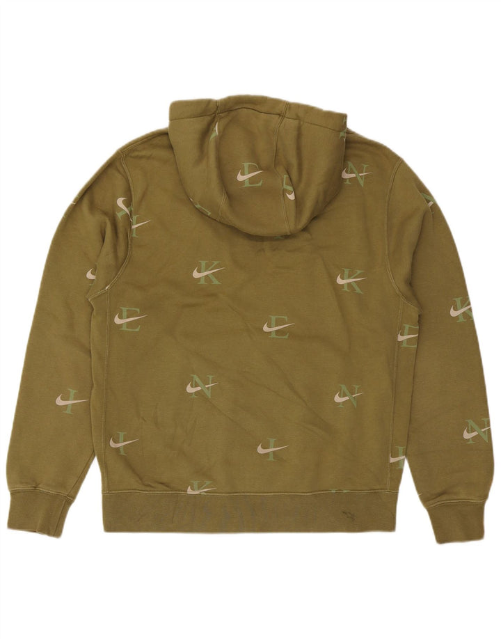 Nike Herre grafisk hættetrøje Jumper Medium Khaki Bomuld
