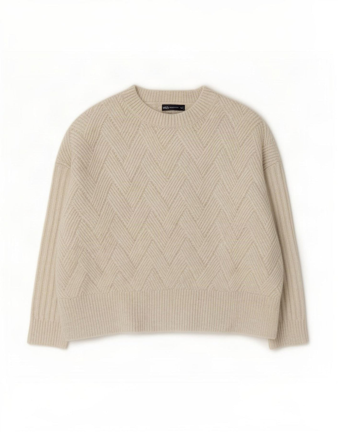 Marks & Spencer Dame Oversized Crew Neck Jumper Sweater UK 16 Large White