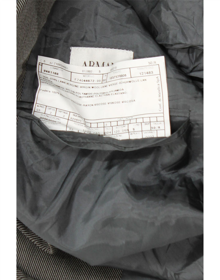 Armani Collezioni Herre 3-knaps blazerjakke IT 50 Medium Grå Uld