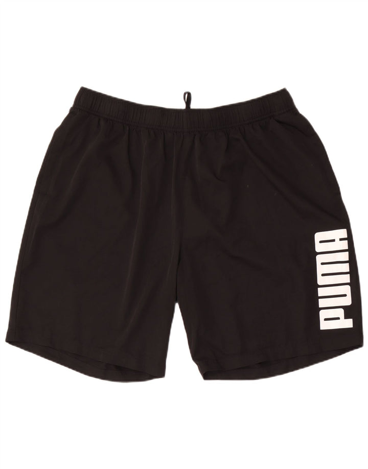 Puma Herre grafiske sportsshorts 2XL sort polyester