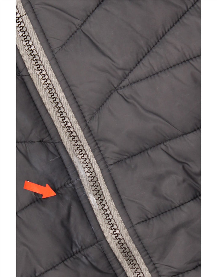 Superdry Polstret hættejakke til mænd UK 36 Small Black Colourblock Polyester