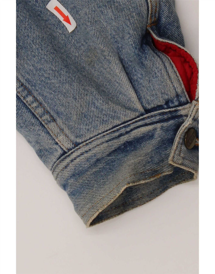Lukket Herre denimjakke IT 50 Stor Blå Bomuld