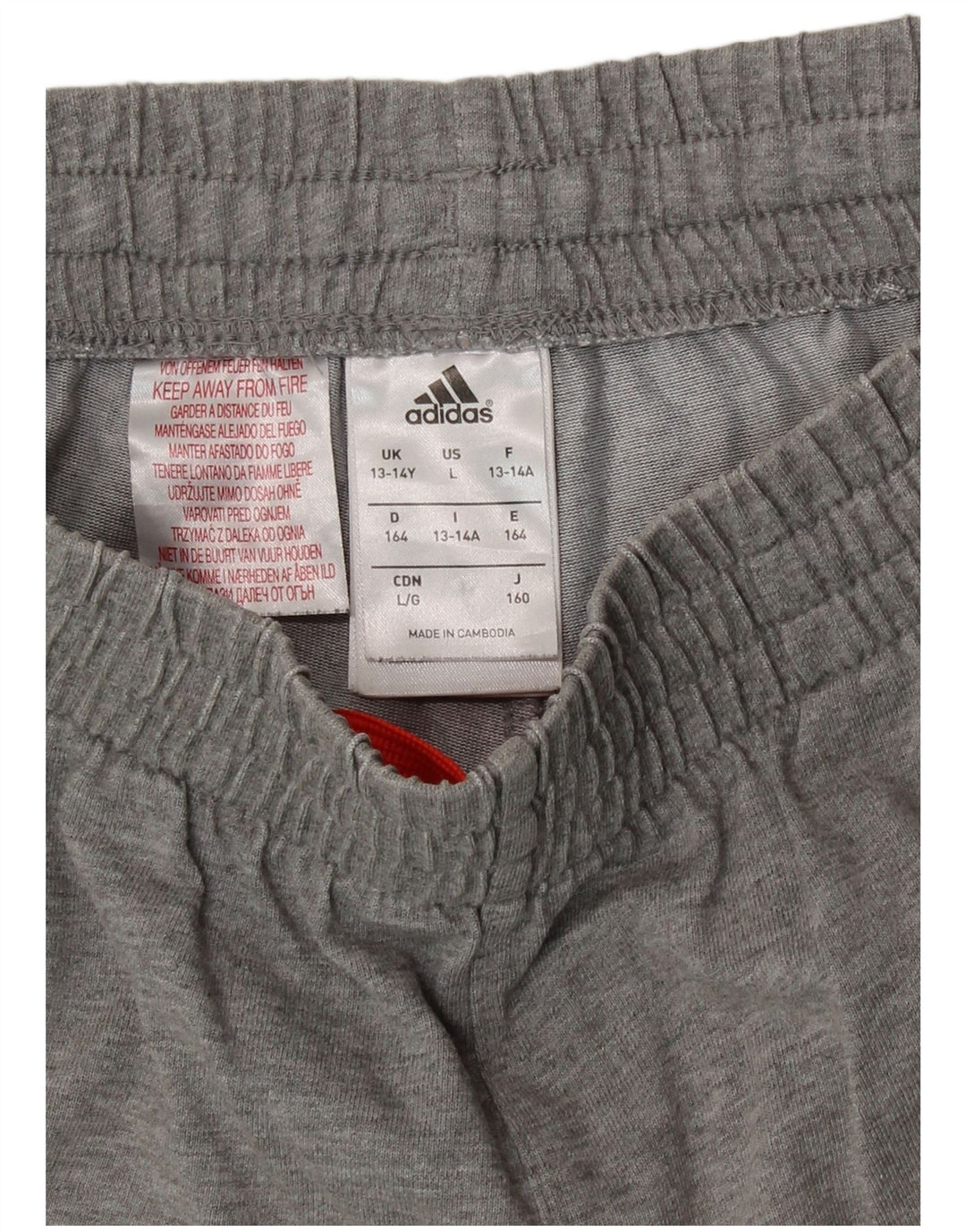 Adidas Sportsshorts til drenge 13-14 år Grå Flecked