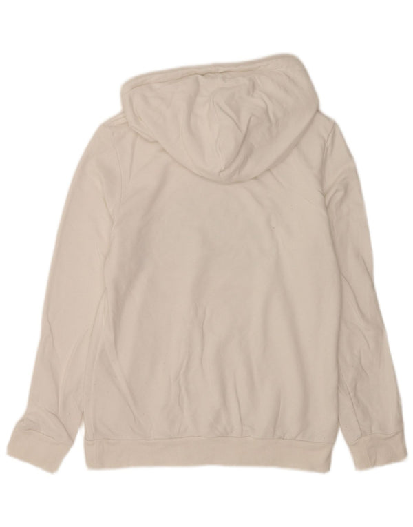 Adidas Graphic Hoodie Jumper UK 8/10 Small White Bomuld