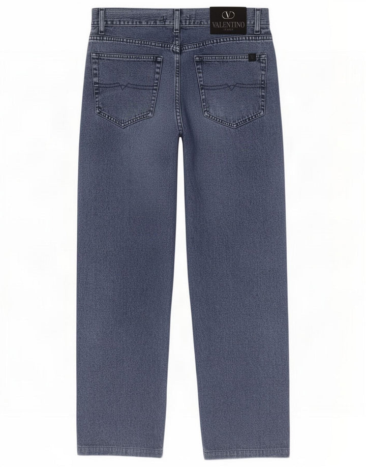 Valentino Straight Jeans til mænd W34 L29 Blå