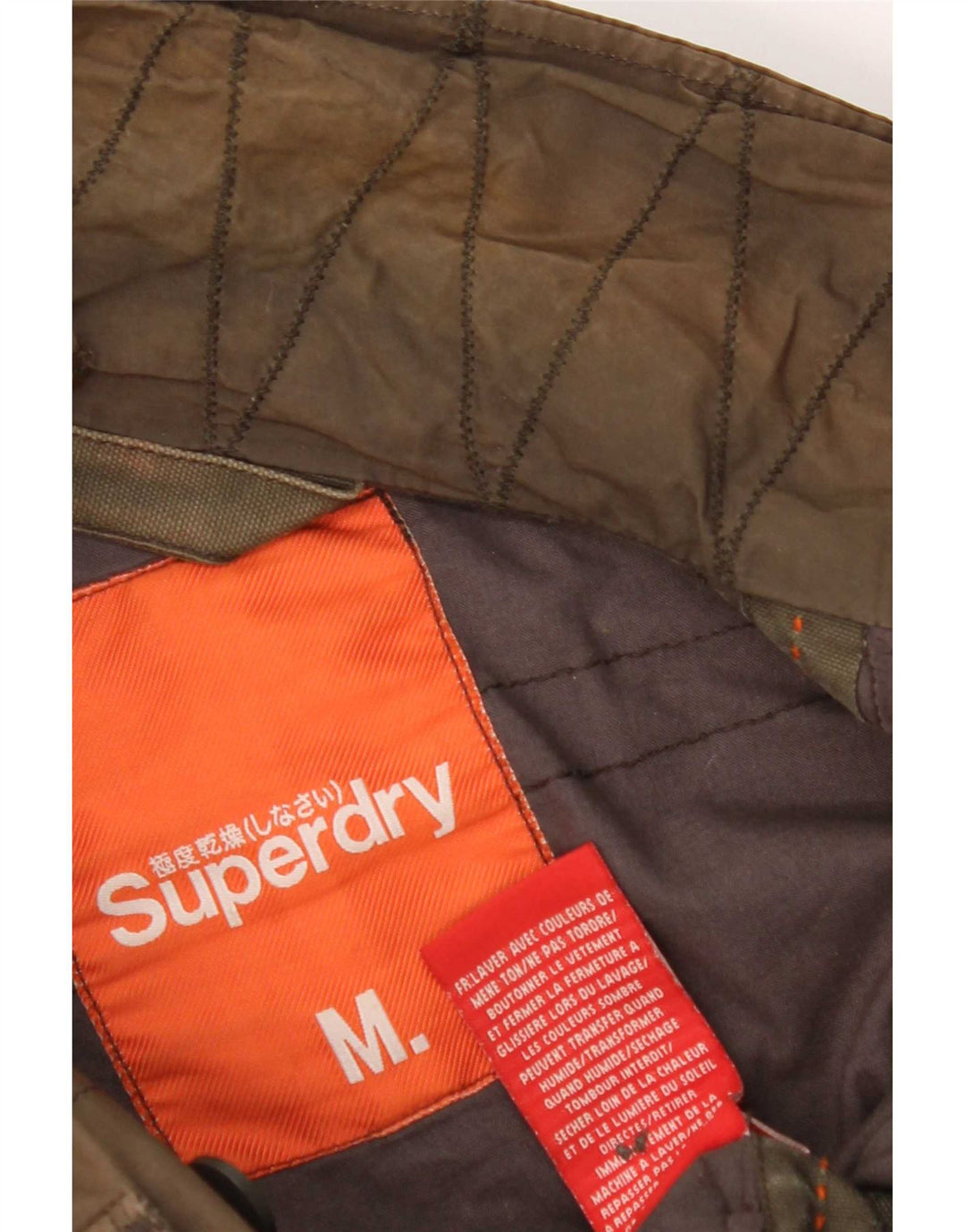 Superdry Herre Military Jacket UK 38 Medium Khaki Cotton
