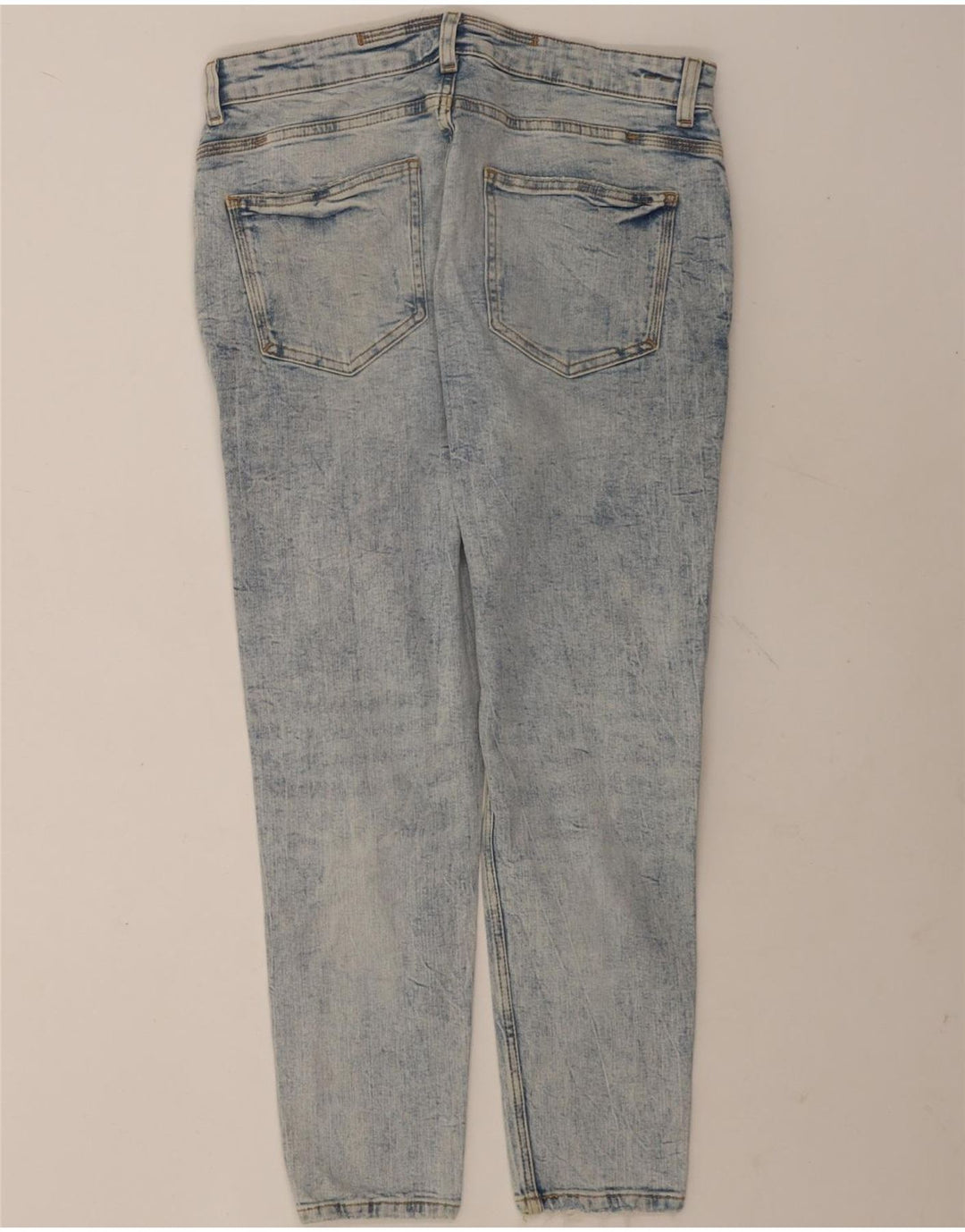 Zara Herre Distressed Slim Jeans EU 44 Large W34 L28 Blue