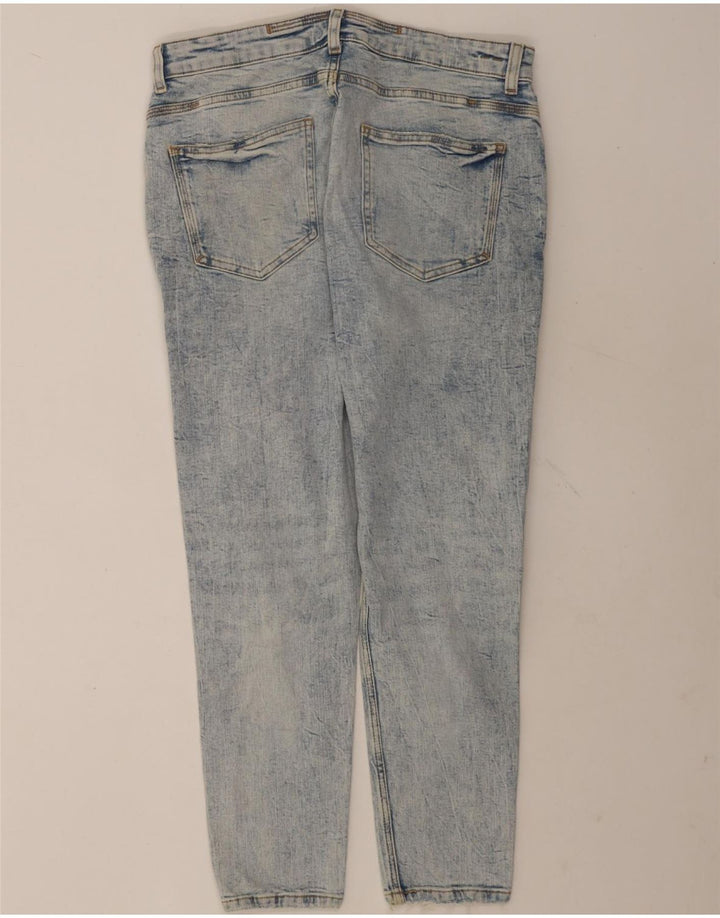 Zara Herre Distressed Slim Jeans EU 44 Large W34 L28 Blue
