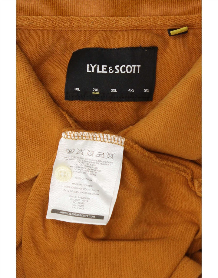 Lyle & Scott herre poloshirt 2XL orange bomuld