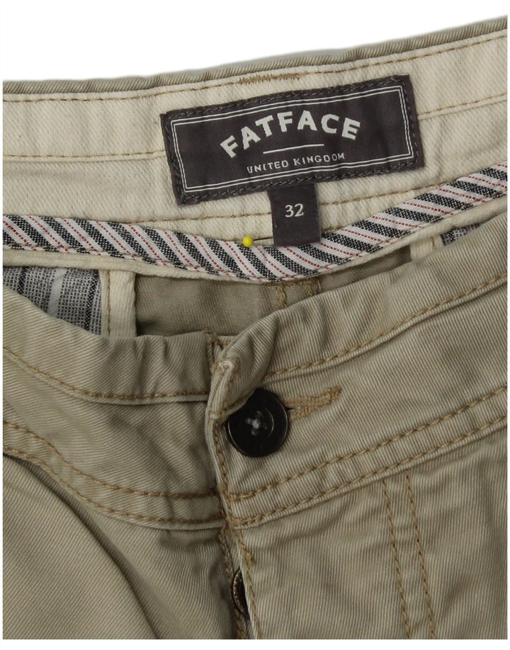 Fat Face Herre Chino Shorts W32 Medium Khaki Bomuld
