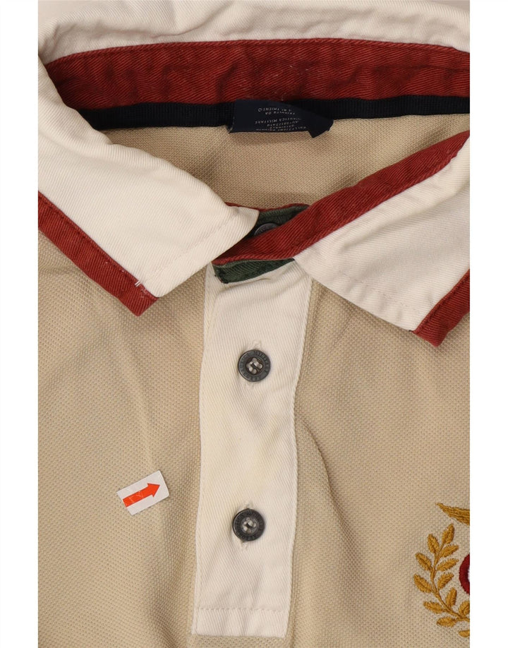 AERONAUTICA MILITARE Mens Polo Shirt Medium Beige