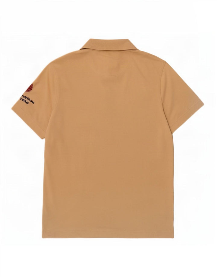 La Martina Herre Grafisk Polo Shirt Stor Beige Bomuld