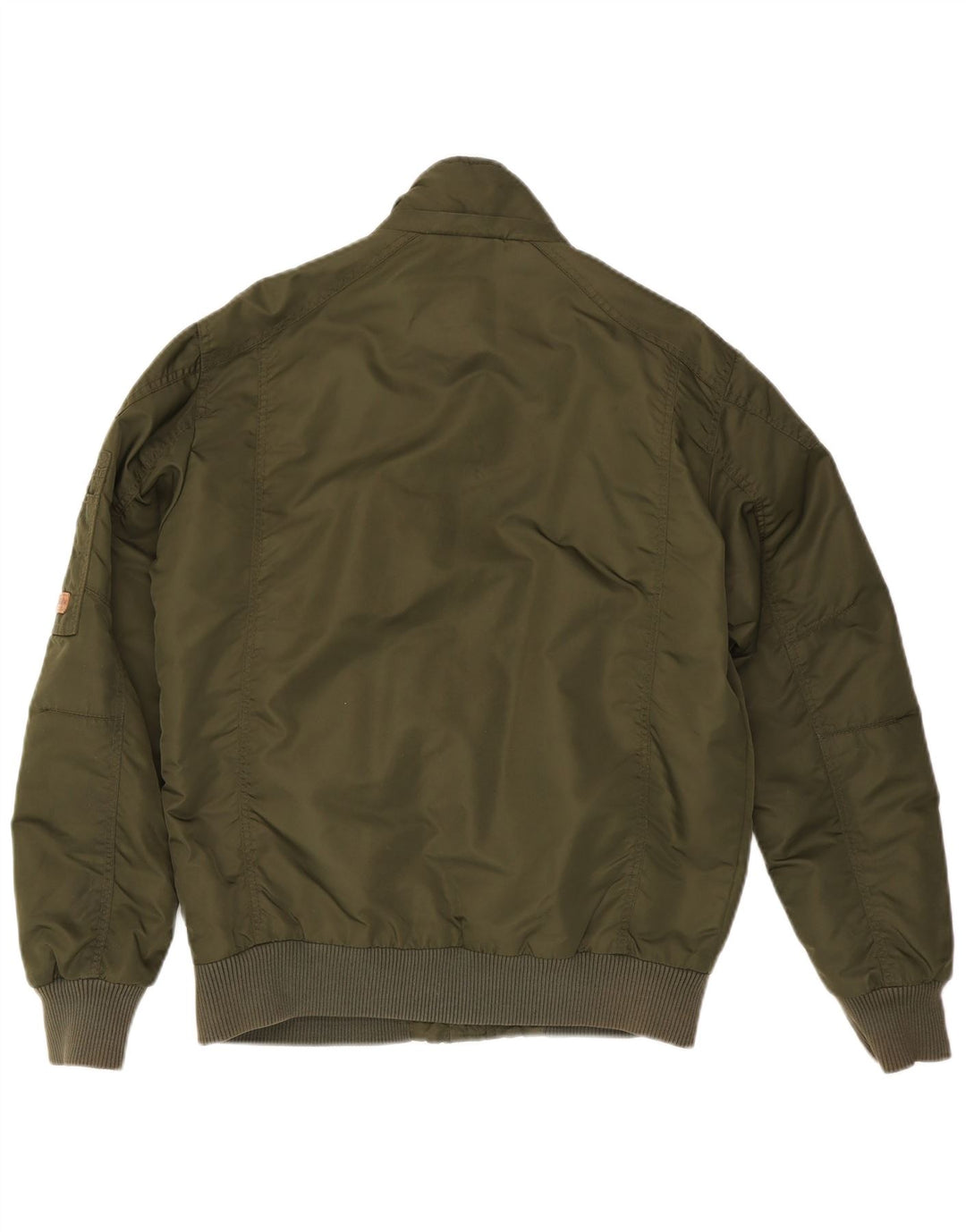 Jack & Jones Herre Bomber Jacket UK 38 Medium Khaki Nylon
