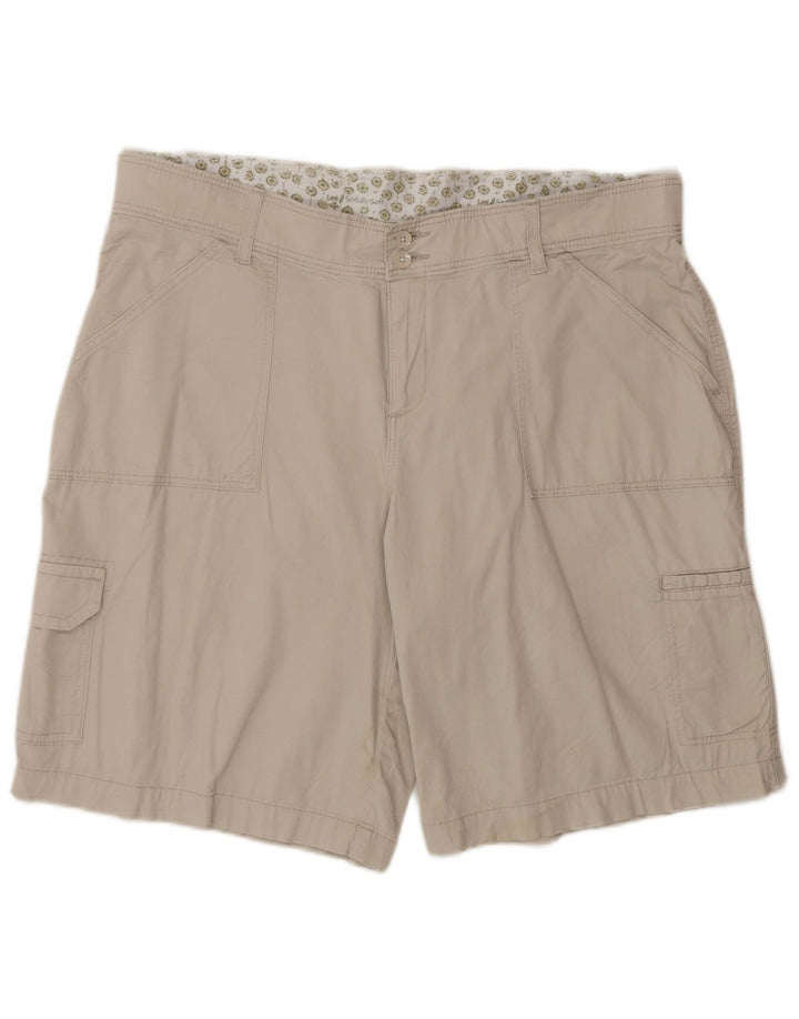 Lee Dame Cargo Shorts US 16 2XL W36 Beige Bomuld