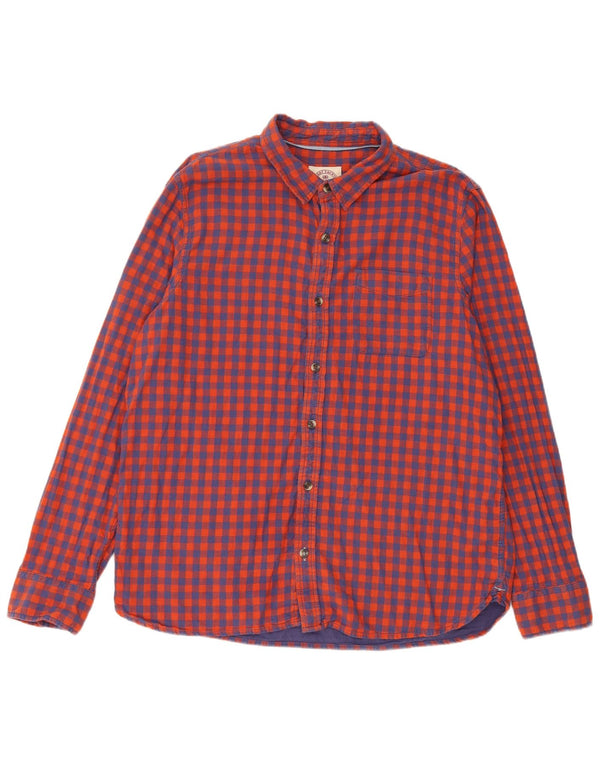 Fat Face Herreskjorte XL Rød Gingham Bomuld
