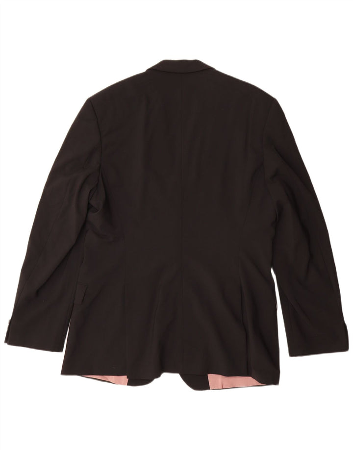 Hugo Boss Herre 2-knaps blazerjakke US 46 3XL Sort Uld