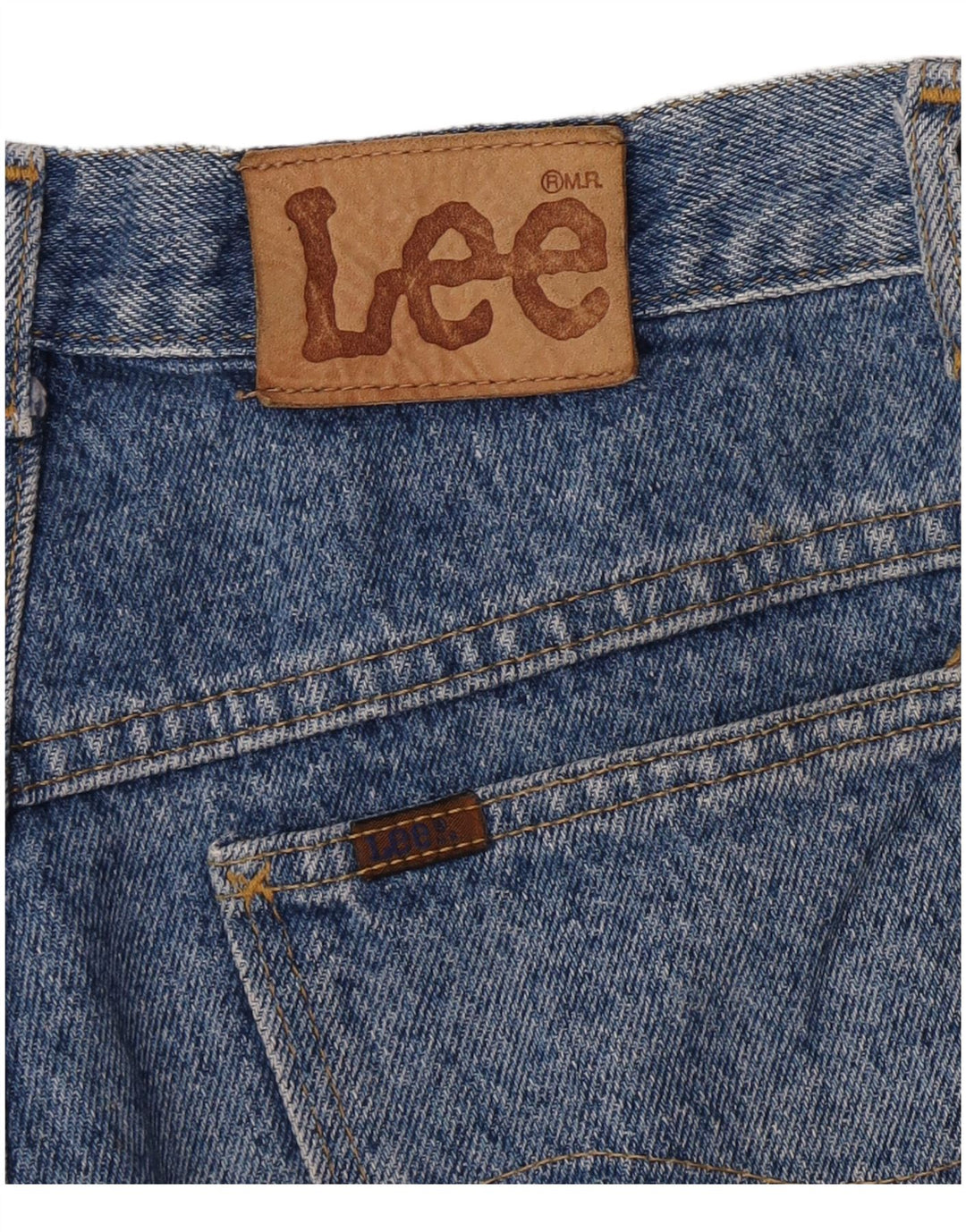 Lee Denim Shorts til mænd W28 Small Blue